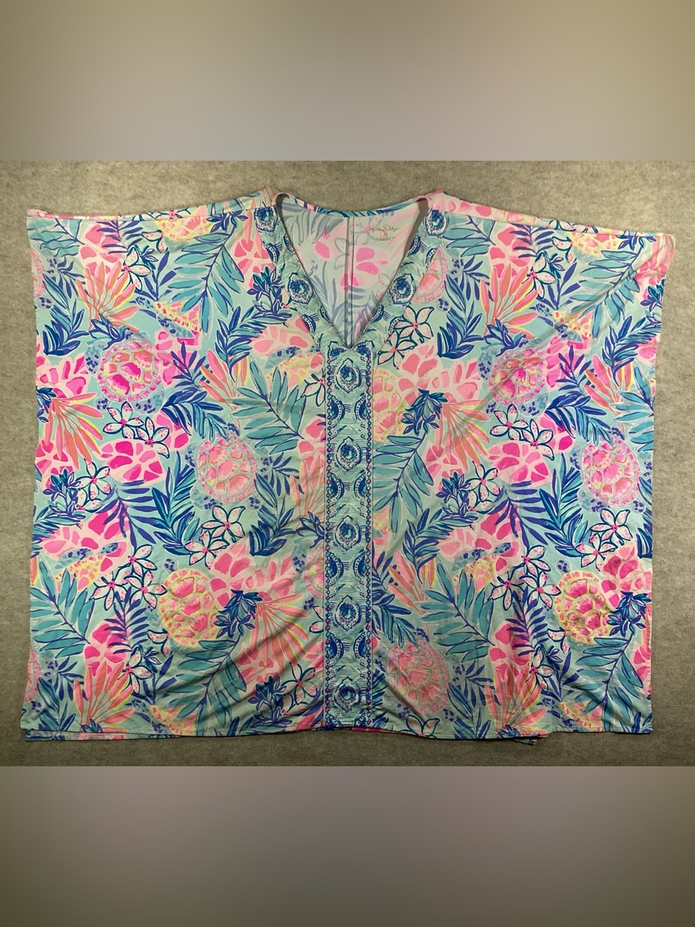 Lilly Pulitzer Tropical Punch tunic Aqua, Pink & Blue